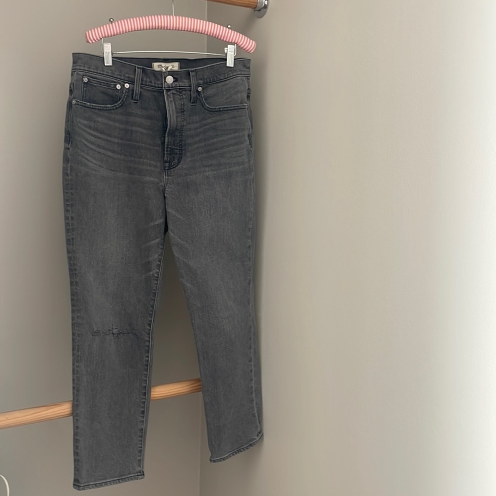 Madewell grey denim pants